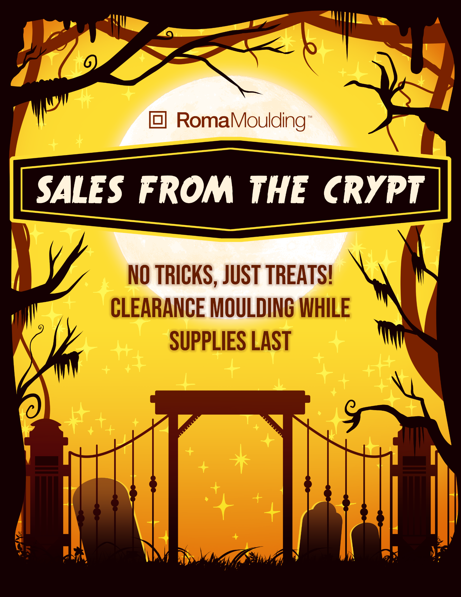 Sales from the Crypt Halloween campaign artwork by Christina Cytryn